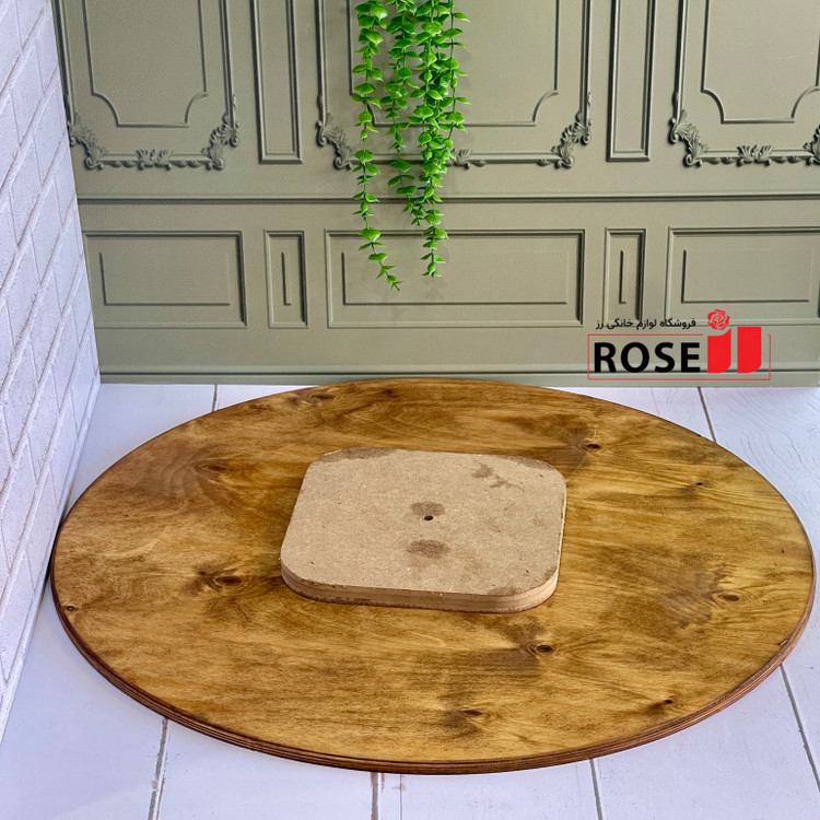 سینی مزه چرخان چوب روس در ابعاد 70×70