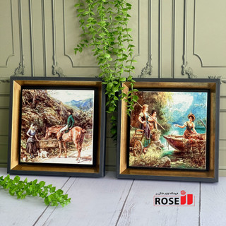 تابلو کاشی فرانسوی منظره ۲۷×۲۷